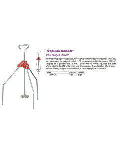 Trépieds taliasol Trépied PLIANT Empattement 25 cm