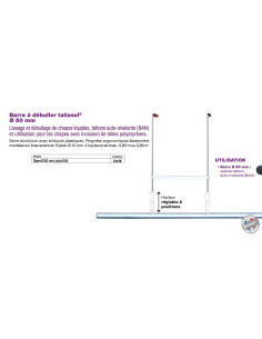 Barre à Débuller Ø50mn Longueur 2,00m
