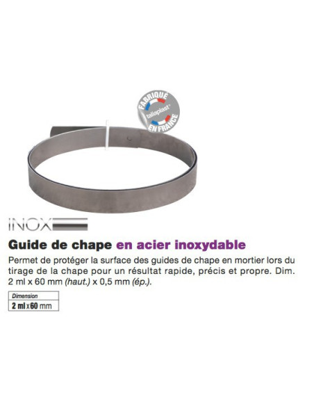 Guide de chape en acier inoxydable 