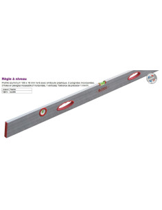 Règle à niveau longueur 1,50m poignées au centre