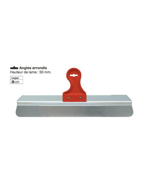 10 Couteau à enduire INOX Largeur 35cm Poignée ergonomique en ABS Angles arrondis