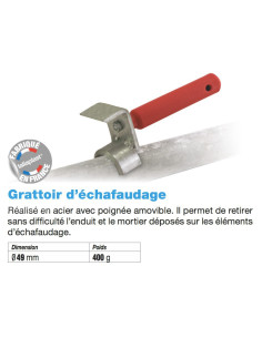 Grattoir d’échafaudage Ø49mm
