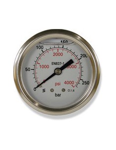Manometre Prise Arrière 0-250 Bar 2